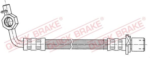 QUICK BRAKE 50.046 - Тормозной шланг autospares.lv