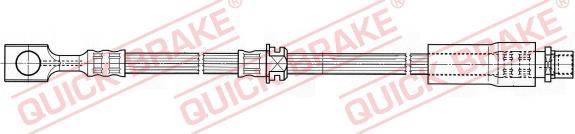 QUICK BRAKE 50.064 - Тормозной шланг autospares.lv