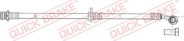 QUICK BRAKE 50.837X - Тормозной шланг autospares.lv