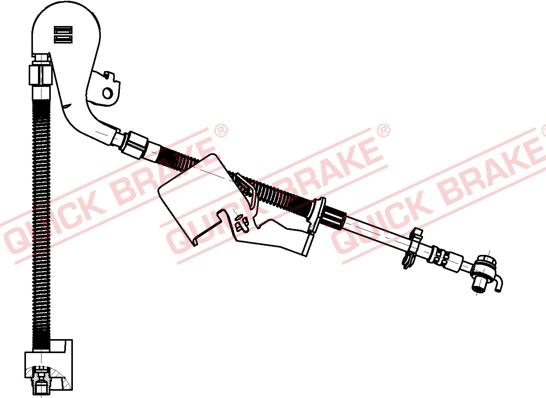 QUICK BRAKE 50.704X - Тормозной шланг autospares.lv