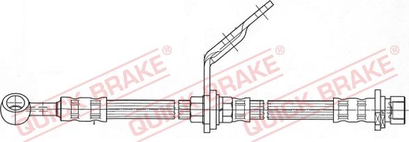 QUICK BRAKE 58.992 - Тормозной шланг autospares.lv