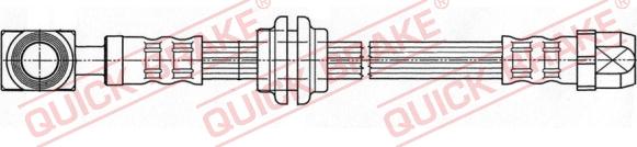 QUICK BRAKE 58.997 - Тормозной шланг autospares.lv