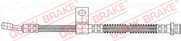 QUICK BRAKE 58.963 - Тормозной шланг autospares.lv