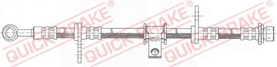 QUICK BRAKE 58.907 - Тормозной шланг autospares.lv