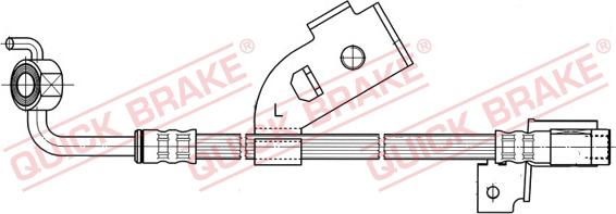 QUICK BRAKE 58.915 - Тормозной шланг autospares.lv