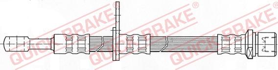 QUICK BRAKE 58.980 - Тормозной шланг autospares.lv