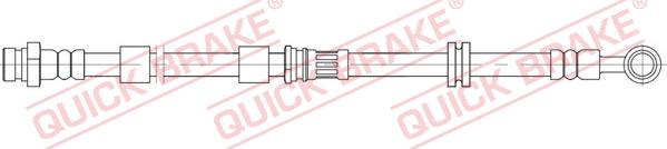 QUICK BRAKE 58.890 - Тормозной шланг autospares.lv