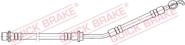 QUICK BRAKE 58.866 - Тормозной шланг autospares.lv