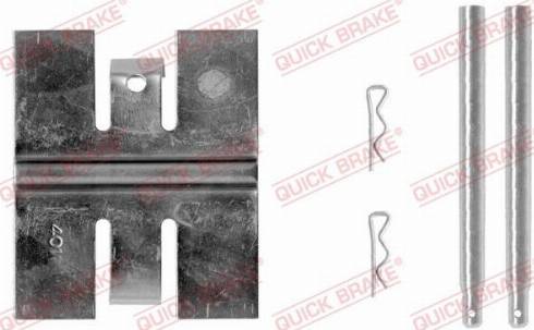 QUICK BRAKE 109-0950R-1 - Комплектующие для колодок дискового тормоза autospares.lv