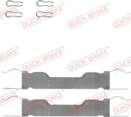 QUICK BRAKE 109-0909-1 - Комплектующие для колодок дискового тормоза autospares.lv