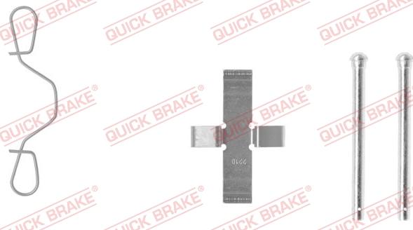 QUICK BRAKE 109-0982-1 - Комплектующие для колодок дискового тормоза autospares.lv