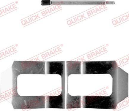 QUICK BRAKE 109-0987-1 - Комплектующие для колодок дискового тормоза autospares.lv