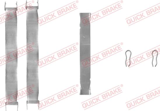 QUICK BRAKE 109-0937-1 - Комплектующие для колодок дискового тормоза autospares.lv