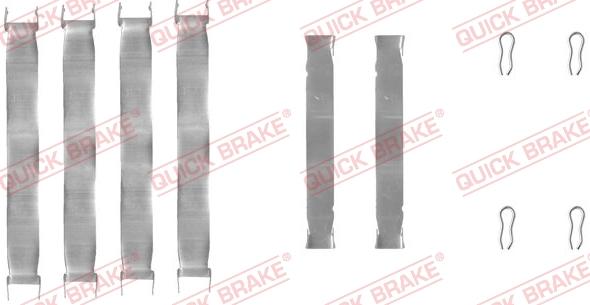 QUICK BRAKE 109-0937 - Комплектующие для колодок дискового тормоза autospares.lv