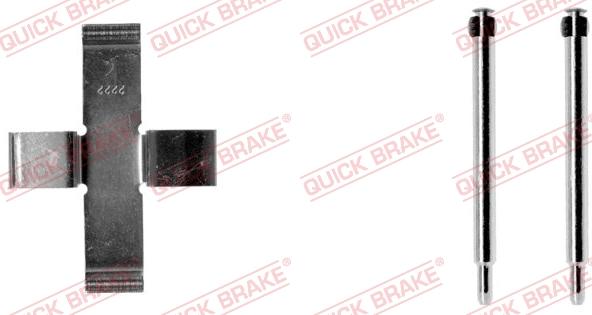 QUICK BRAKE 109-0925-1 - Комплектующие для колодок дискового тормоза autospares.lv