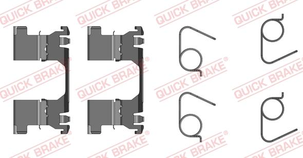 QUICK BRAKE 109-0091R-1 - Комплектующие для колодок дискового тормоза autospares.lv