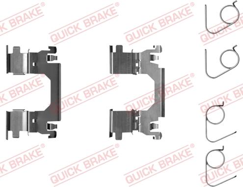 QUICK BRAKE 109-0053R-1 - Комплектующие для колодок дискового тормоза autospares.lv