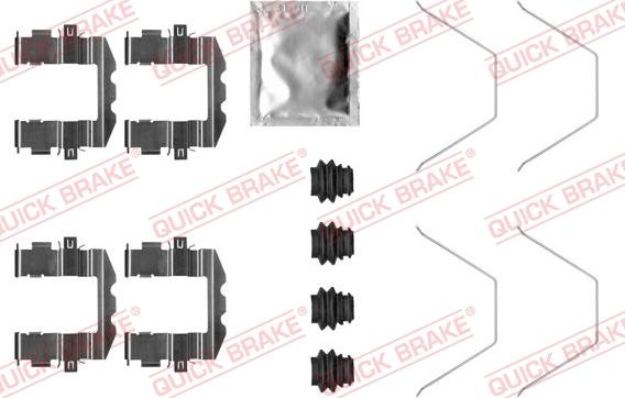 QUICK BRAKE 1090057 - Комплектующие для колодок дискового тормоза autospares.lv