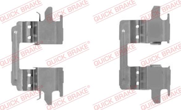 QUICK BRAKE 109-0005R-1 - Комплектующие для колодок дискового тормоза autospares.lv