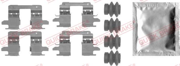 QUICK BRAKE 109-0005 - Комплектующие для колодок дискового тормоза autospares.lv