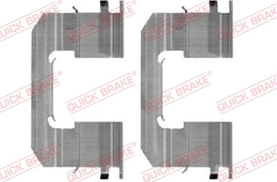 QUICK BRAKE 109-0006R-1 - Комплектующие для колодок дискового тормоза autospares.lv