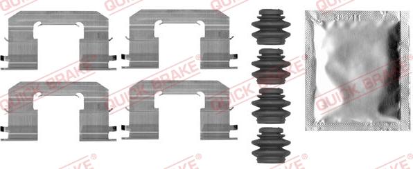 QUICK BRAKE 1090006 - Комплектующие для колодок дискового тормоза autospares.lv