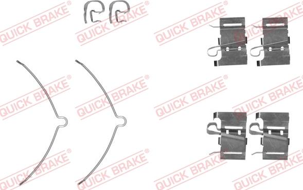 QUICK BRAKE 109-0001R-1 - Комплектующие для колодок дискового тормоза autospares.lv