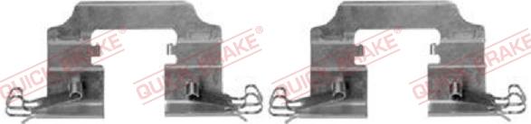 QUICK BRAKE 109-0008R-1 - Комплектующие для колодок дискового тормоза autospares.lv