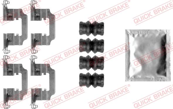 QUICK BRAKE 1090008 - Комплектующие для колодок дискового тормоза autospares.lv