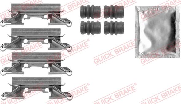 QUICK BRAKE 1090002 - Комплектующие для колодок дискового тормоза autospares.lv