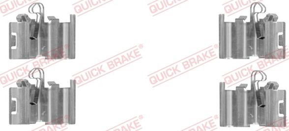 QUICK BRAKE 109-0015R-1 - Комплектующие для колодок дискового тормоза autospares.lv