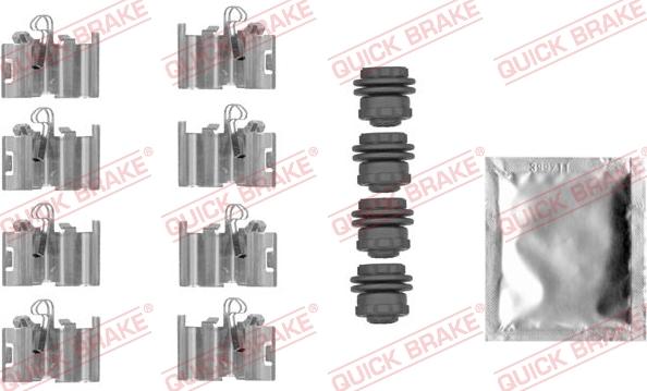 QUICK BRAKE 1090015 - Комплектующие для колодок дискового тормоза autospares.lv