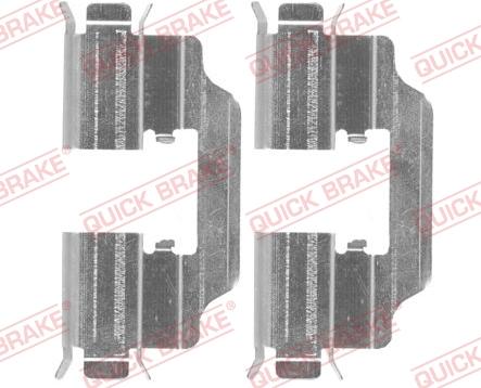 QUICK BRAKE 109-0012R-1 - Комплектующие для колодок дискового тормоза autospares.lv