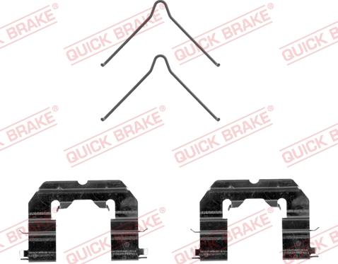 QUICK BRAKE 109-0089R-1 - Комплектующие для колодок дискового тормоза autospares.lv