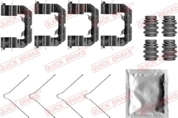 QUICK BRAKE 1090089 - Комплектующие для колодок дискового тормоза autospares.lv