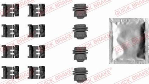 QUICK BRAKE 1090083 - Комплектующие для колодок дискового тормоза autospares.lv