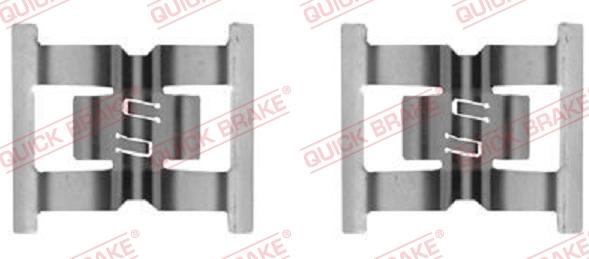 QUICK BRAKE 1090031 - Комплектующие для колодок дискового тормоза autospares.lv