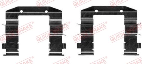 QUICK BRAKE 109-0037-1 - Комплектующие для колодок дискового тормоза autospares.lv