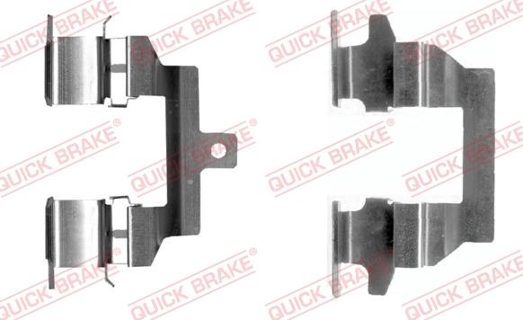 QUICK BRAKE 109-0026R-1 - Комплектующие для колодок дискового тормоза autospares.lv