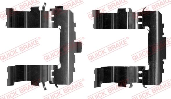 QUICK BRAKE 109-0020-1 - Комплектующие для колодок дискового тормоза autospares.lv