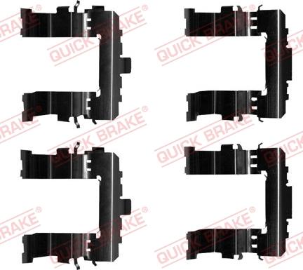 QUICK BRAKE 1090020 - Комплектующие для колодок дискового тормоза autospares.lv