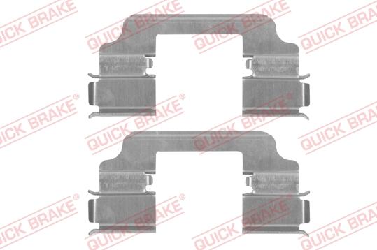 QUICK BRAKE 109-0154-1 - Комплектующие для колодок дискового тормоза autospares.lv