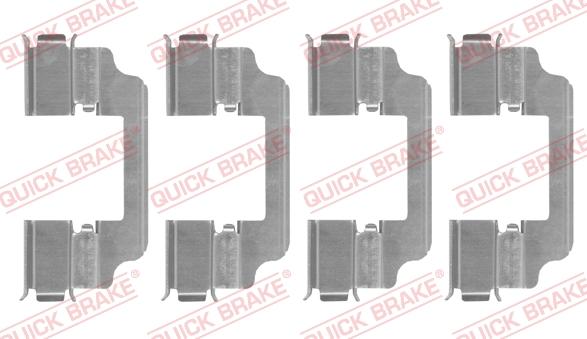 QUICK BRAKE 109-0154 - Комплектующие для колодок дискового тормоза autospares.lv