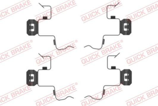 QUICK BRAKE 109-0156R-1 - Комплектующие для колодок дискового тормоза autospares.lv