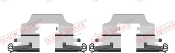 QUICK BRAKE 109-0158R-1 - Комплектующие для колодок дискового тормоза autospares.lv