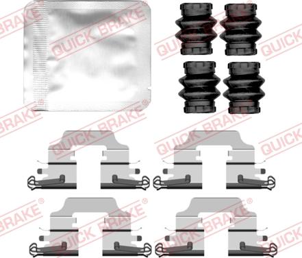 QUICK BRAKE 109-0158 - Комплектующие для колодок дискового тормоза autospares.lv