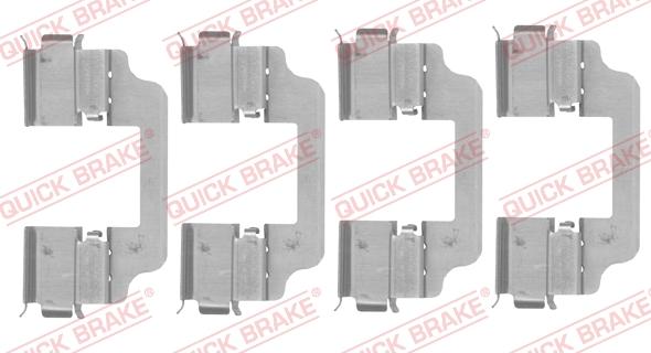 QUICK BRAKE 109-0153 - Комплектующие для колодок дискового тормоза autospares.lv