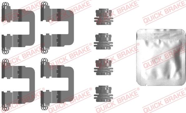 QUICK BRAKE 1090106 - Комплектующие для колодок дискового тормоза autospares.lv