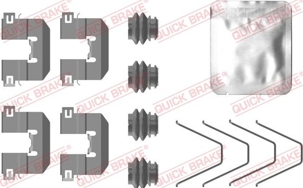 QUICK BRAKE 1090100 - Комплектующие для колодок дискового тормоза autospares.lv