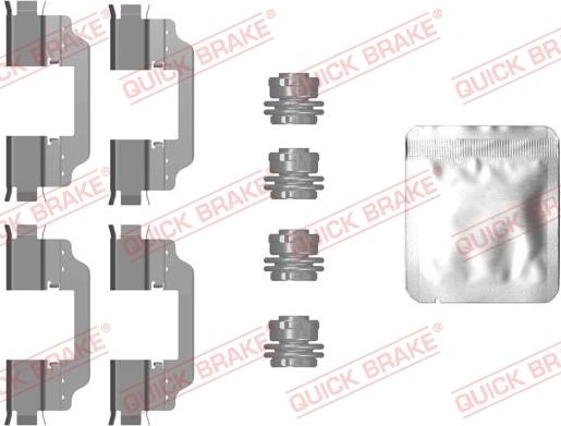 QUICK BRAKE 1090101 - Комплектующие для колодок дискового тормоза autospares.lv